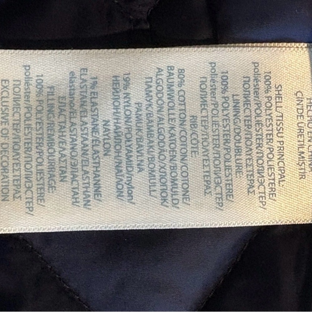 Polo Ralph Lauren Navy Blue Quilted Jacket Red Pony Logo Baby Child Size 9 Mo - Picture 5 of 5